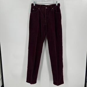 Vintage Levi’s 10910 Regular Fit Straight Let Womens Size 9 Corduroy Purple